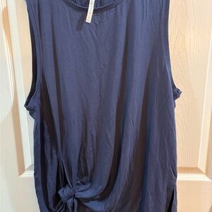 Fabletics Navy Knot Tank Top